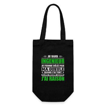 Engineer Humor Gift Student Engineer - Gift Bag for Bottles - black - Front