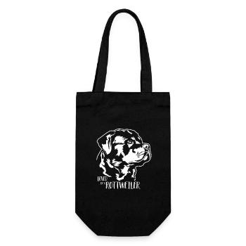 Aimé par un chien Rottweiler Rottie Dog Wilsigns - Sac à bouteille - noir - Devant