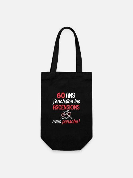 Velo 60 ans ascension avec panache anniversaire - Sac à bouteille - noir