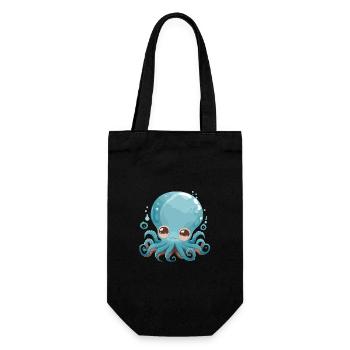 Little Kraken - Gift Bag for Bottles - black - Front