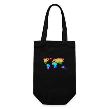 Teach love, not hate. Love is love. - Gift Bag for Bottles - black - Front
