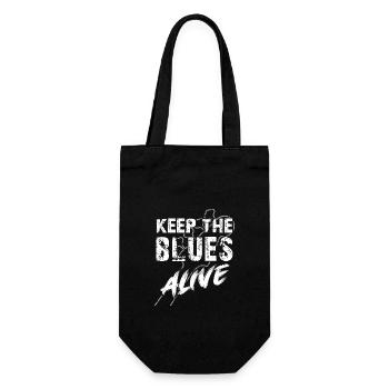 Le blues est vivant Gardez le blues vivant - Sac à bouteille - noir - Devant