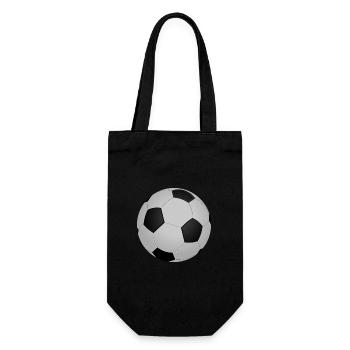 Black and white football pattern - Gift Bag for Bottles - black - Front