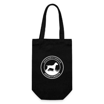 Heideterrier Jagdgebrauchshund Jagdhunde Wilsigns - Geschenkbeutel für Flaschen - Schwarz - Vorne