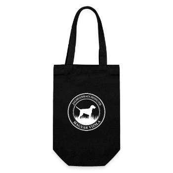 Magyar Vizsla Drahthaar Jagdgebrauchshund Wilsigns - Geschenkbeutel für Flaschen - Schwarz - Vorne