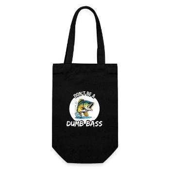 Don t Be A Dumb Bass - Perch - Gift Bag for Bottles - black - Front