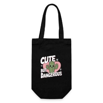 Cactus Cacti Desert Plant - Gift Bag for Bottles - black - Front
