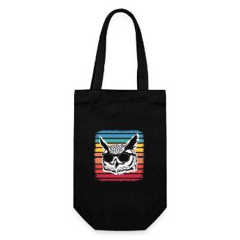Owl Bird Animal Owls - Gift Bag for Bottles - black - Front