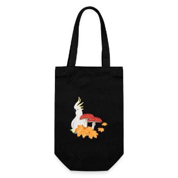 cacatoès automne oiseau ornithologue Halloween - Sac à bouteille - noir - Devant