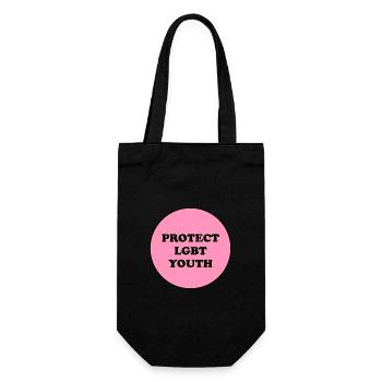 Protect LGBT Youth - Gift Bag for Bottles - black - Front