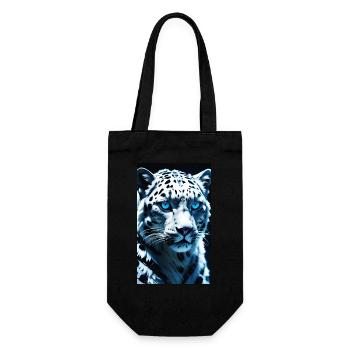 Léopard des neiges | Léopard | Prédateur - Sac à bouteille - noir - Devant