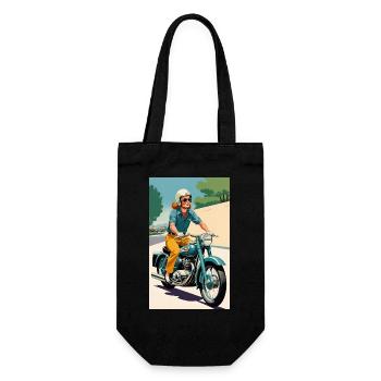 Moto | Motard | Motocycliste - Sac à bouteille - noir - Devant