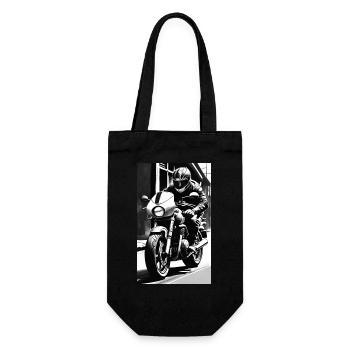 Moto | Motard | Motocycliste - Sac à bouteille - noir - Devant