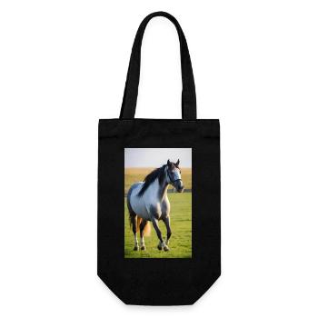 Horse | Horse Riding | Animal | Mount | Colorful - Gift Bag for Bottles - black - Front