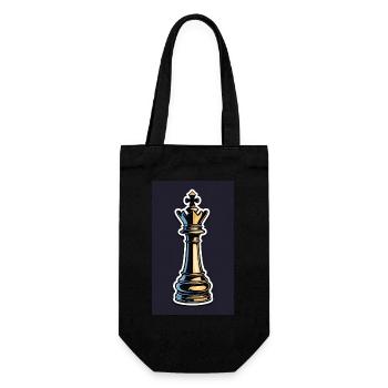Échecs | Pièce d’échecs | Joueur d’échecs - Sac à bouteille - noir - Devant