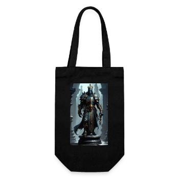 Chess | Chess piece | Chess player - Gift Bag for Bottles - black - Front