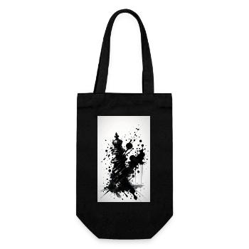 Chess | Chess piece | Chess player - Gift Bag for Bottles - black - Front
