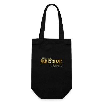 Jahrgang 1974 Awesome Geburtstag Sprüche - Geschenkbeutel für Flaschen - Schwarz - Vorne