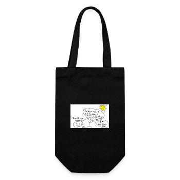 Stein_ist_der_bessere_Kanzler - Geschenkbeutel für Flaschen - Schwarz - Vorne