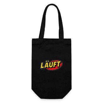 Running Lettering Bande dessinée rétro - Sac à bouteille - noir - Devant