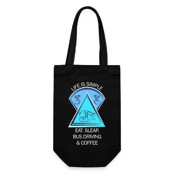 Bus Bus Driver School Bus Bus Driver Coffee - Gift Bag for Bottles - black - Front