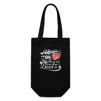 Phrase inspirante Musique Graphique, Cadeau Origin - Sac à bouteille - noir - Devant