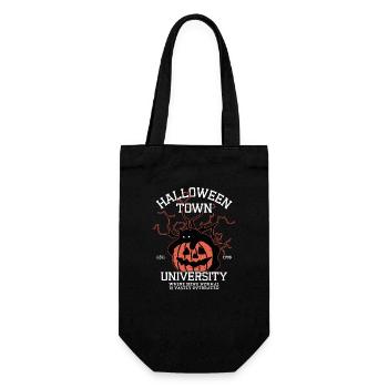 Halloween Town University, Black Cat Pumpkin - Gift Bag for Bottles - black - Front