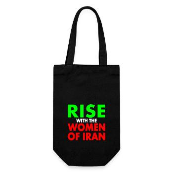 Rise with the women of iran - Sac à bouteille - noir - Devant