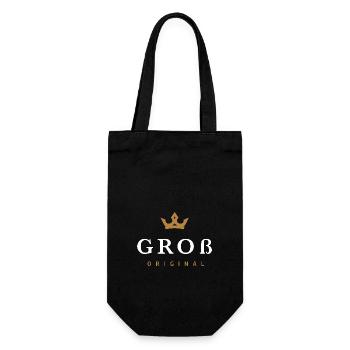 Grand logo de famille original - Sac à bouteille - noir - Devant
