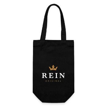 Rein Original Familienlogo - Geschenkbeutel für Flaschen - Schwarz - Vorne