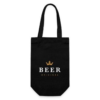 Beer Original Family Logo - Gift Bag for Bottles - black - Front