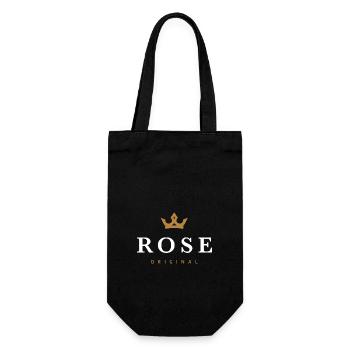 Logo original de la famille Rose - Sac à bouteille - noir - Devant