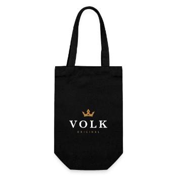 Volk Original Familienlogo - Geschenkbeutel für Flaschen - Schwarz - Vorne