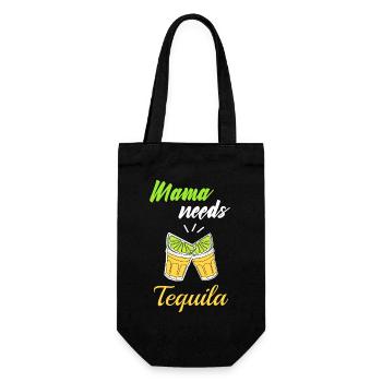 Mama Needs Tequila - Mother's Day Bath Party Mexico - Gift Bag for Bottles - black - Front