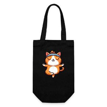 Cat Yoga Méditation Méditation Équilibre - Sac à bouteille - noir - Devant