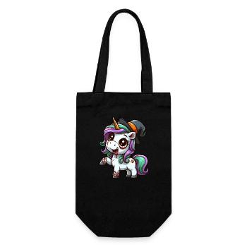 Halloween Licorne Zombie Sorcière Chapeau de Sorcière - Sac à bouteille - noir - Devant