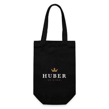 Huber Original Family Logo - Gift Bag for Bottles - black - Front