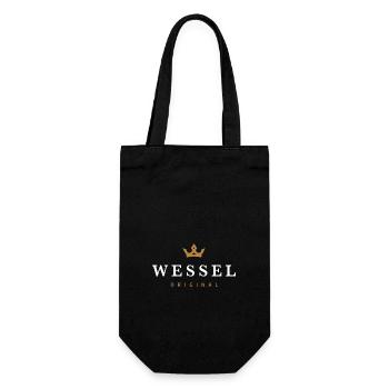 Logo original de la famille Wessel - Sac à bouteille - noir - Devant