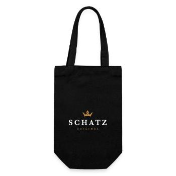 Logo original de la famille Schatz - Sac à bouteille - noir - Devant