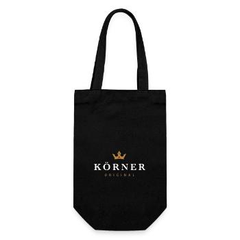 Körner Original Familienlogo - Geschenkbeutel für Flaschen - Schwarz - Vorne