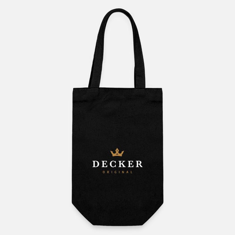Logo original de la famille Decker - Sac à bouteille - noir
