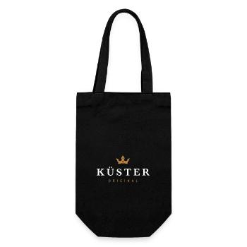 Küster Original Familienlogo - Geschenkbeutel für Flaschen - Schwarz - Vorne