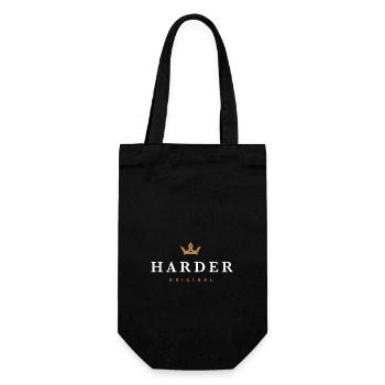Harder Original Familienlogo - Geschenkbeutel für Flaschen - Schwarz - Vorne