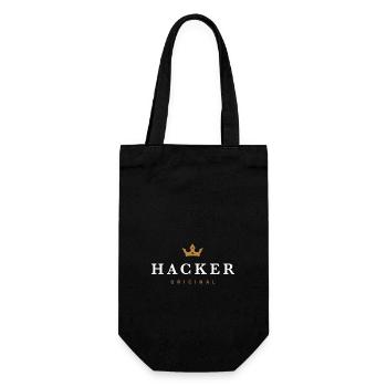 Hacker Original Familienlogo - Geschenkbeutel für Flaschen - Schwarz - Vorne