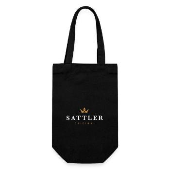 Sattler Original Family Logo - Gift Bag for Bottles - black - Front