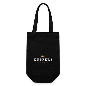 Küppers Original Familienlogo - Geschenkbeutel für Flaschen - Schwarz - Vorne