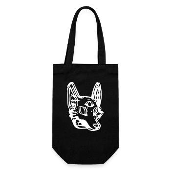 Hund Dog - Geschenkbeutel für Flaschen - Schwarz - Vorne