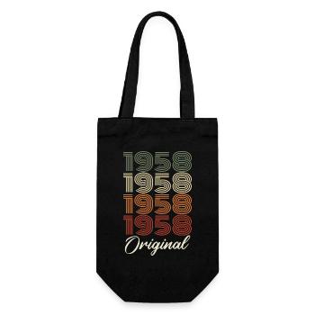 1958 Cadeau D'anniversaire Vintage Original 1958 - Sac à bouteille - noir - Devant