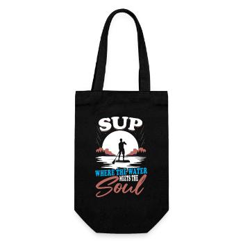 Stand Up Paddleboarding Wassersport Rennen Sup Pop - Geschenkbeutel für Flaschen - Schwarz - Vorne