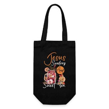 Amateurs de thé glacé Jésus Sundrop et thé sucré - Sac à bouteille - noir - Devant
